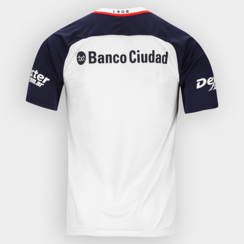 San Lorenzo Away 2017/18 White Soccer Jersey Shirt - Click Image to Close